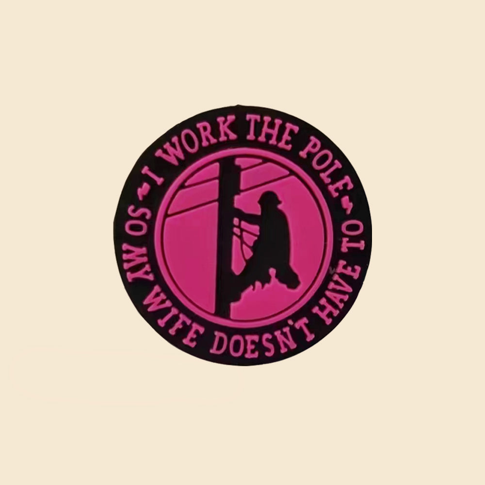 Wholesale 10pcs Cartoon Wire Worker Pattern Silicone Beads