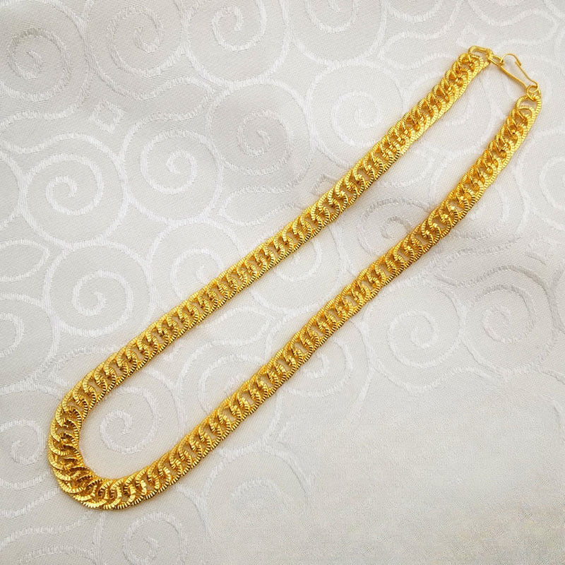 Wholesale Simulated Gold Chain Tycoon Photo Props Hip-hop Style Domineering Men's Big Gold Necklace