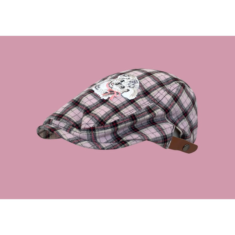 Wholesale Hot Girl Pink American Retro Cowboy Forward Cap Beret Peaked Cap