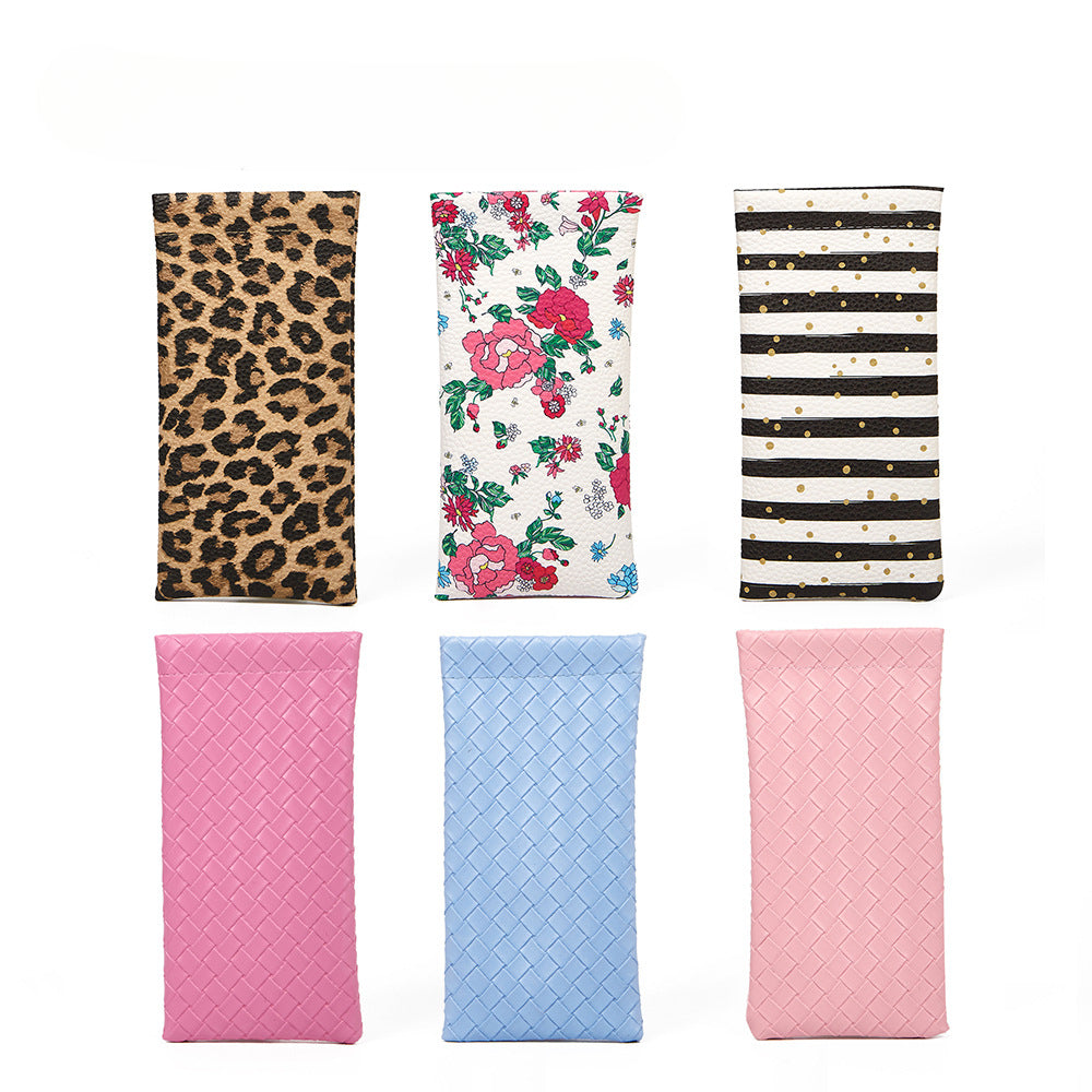 Wholesale Woven PU Eyewear Storage Bags
