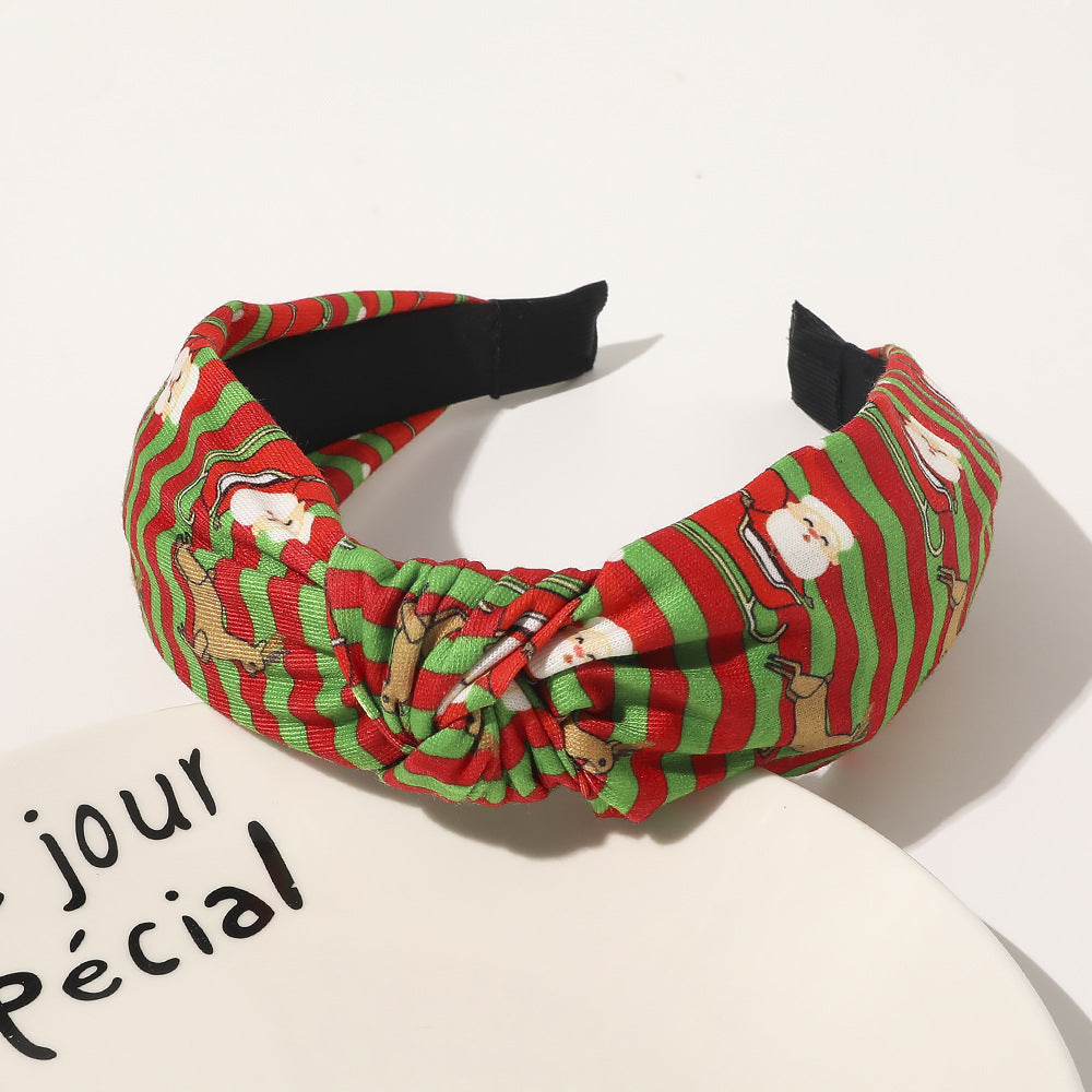 Wholesale Christmas New Fabric Big Bow Wide-brimmed Headband