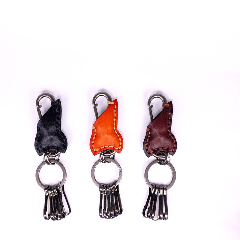 Wholesale Vintage Cowhide Men's Keychains