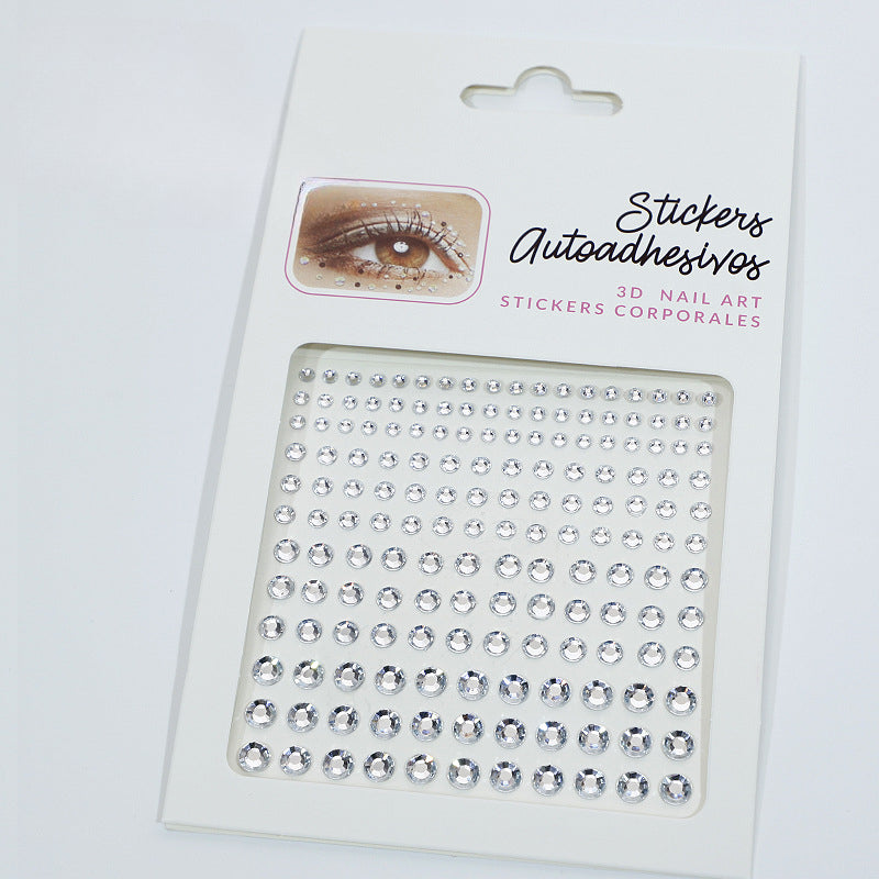 Wholesale Pearl AB Acrylic Diamond Combination Facial Stickers