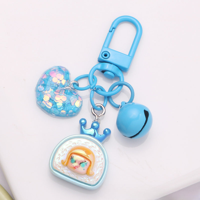 Wholesale Tong Resin Bunny Backpack Keychain