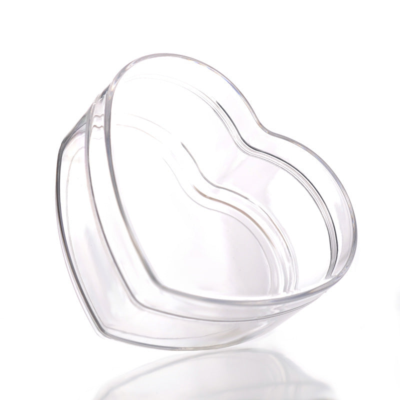 Wholesale Transparent Plastic Heart-shaped Christmas Balls