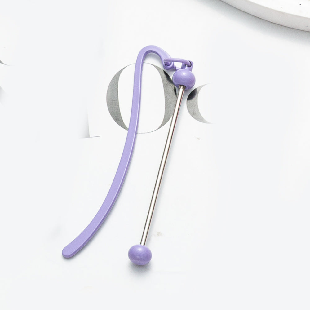 Wholesale 500pcs Solid Color Beadable Bookmarks Metal DIY for Beadable Bar