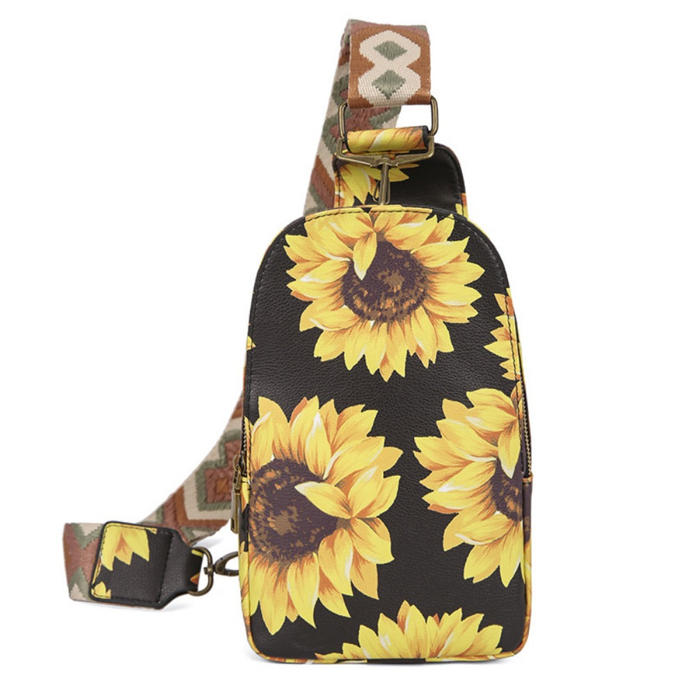 Wholesale Western Style Crossbody Chest Bag Vintage Print Waist Bag