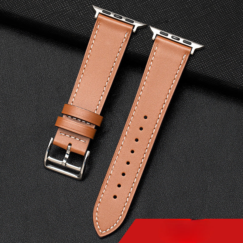Wholesale Apple Watch Waterproof Single Loop Sports Cowhide Watch Strap
