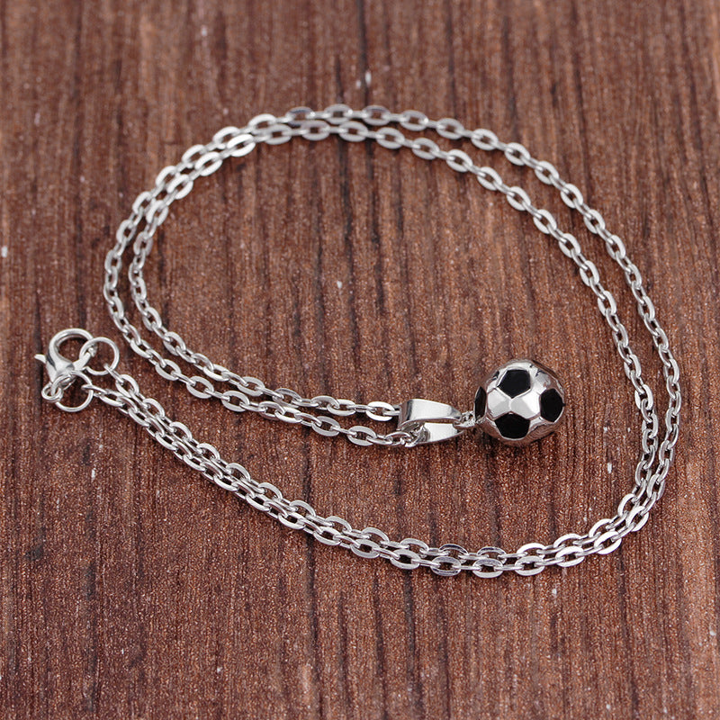 Wholesale Football Sports Series Alloy Necklaces
