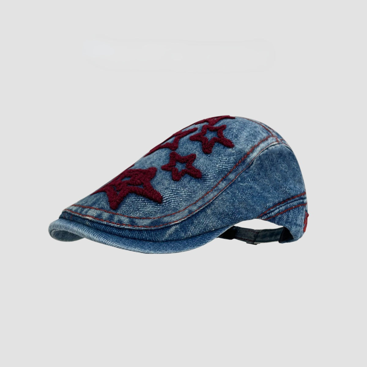 Wholesale Cotton Polyester Pentagram Denim Beret