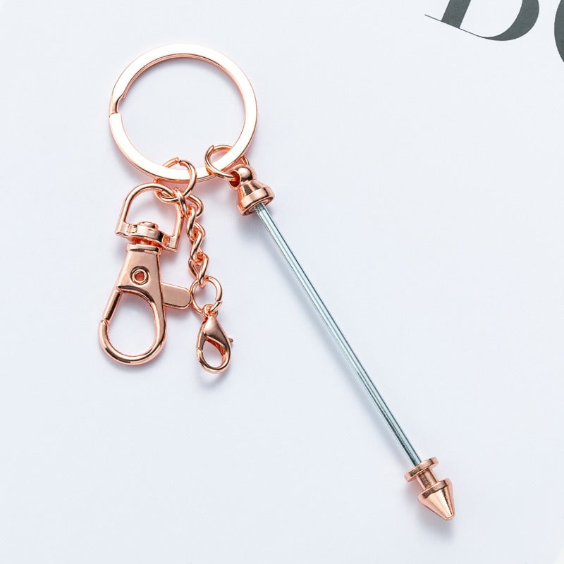 Wholesale's New Bead DIY Multi-color Metal Handmade Keychains