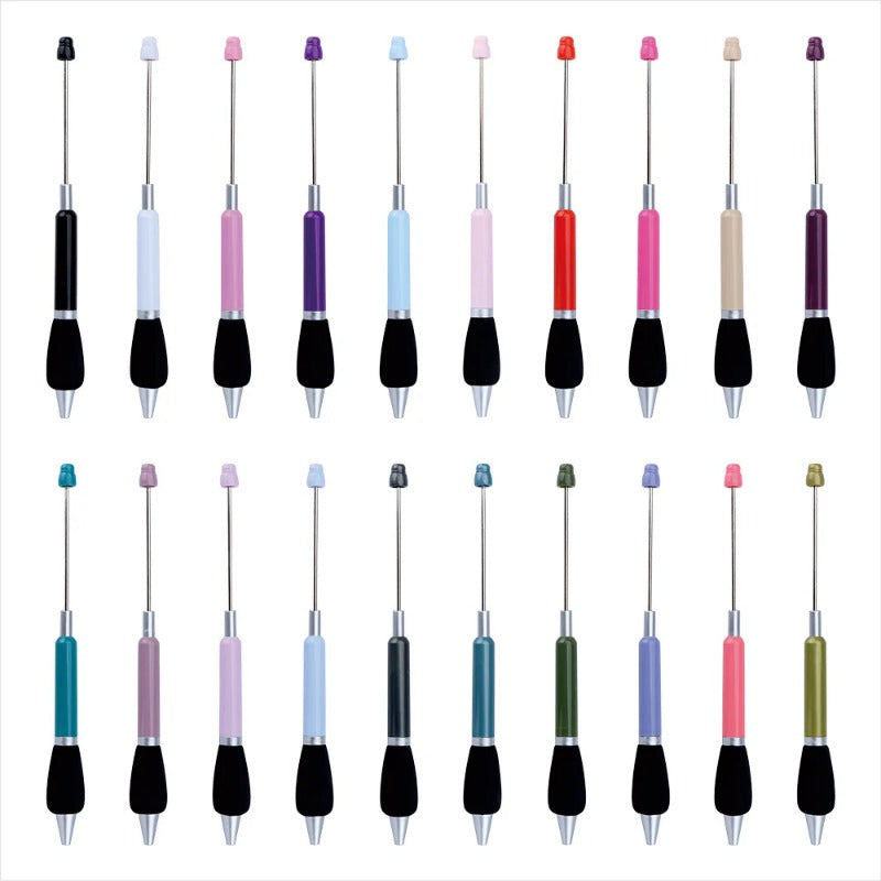 Wholesale 5pcs Beadable Pens Sponge Sheath Beadable Pen DIY Pen Office Supplies