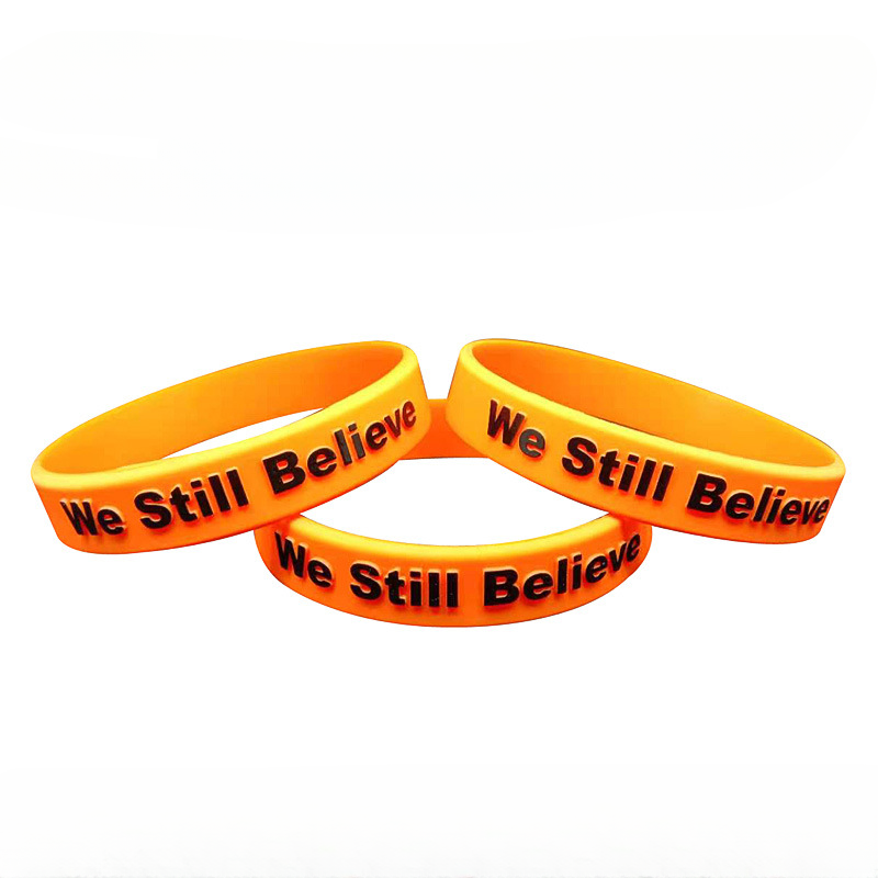 Wholesale Silicone Bump Coloring Glow in the Dark Sports Bracelet