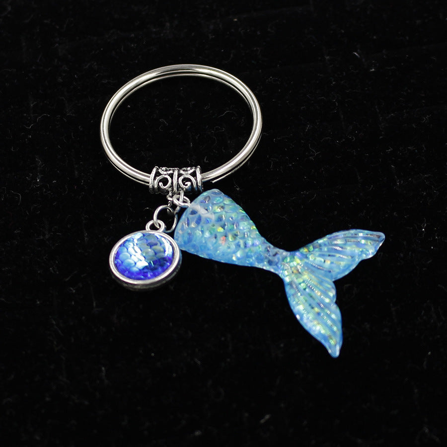 Llavero de aleación de cola de pez de cola mayor