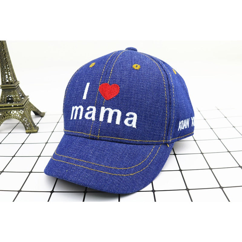 Wholesale Mama Denim Casual Letter Baseball Caps