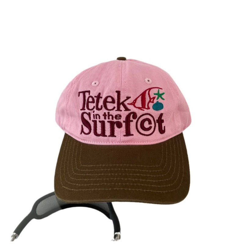 Wholesale Retro Soft Top Embroidery Contrast Color Visor Baseball Cap