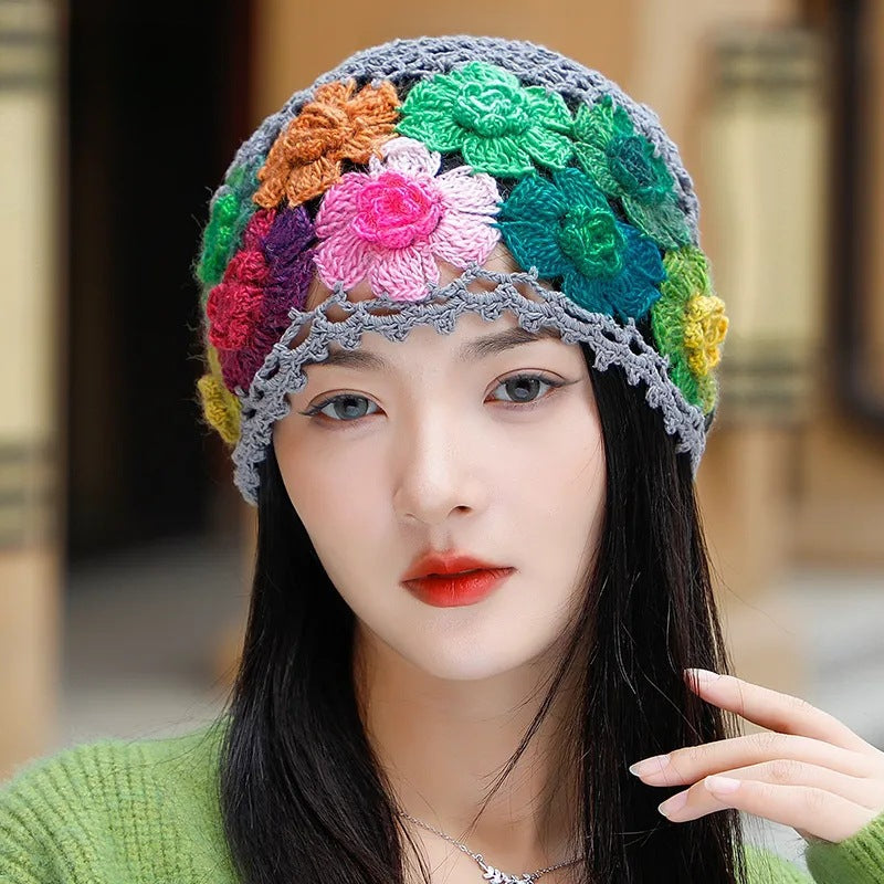 Wholesale Knitted Hollow Crochet Woolen Hat