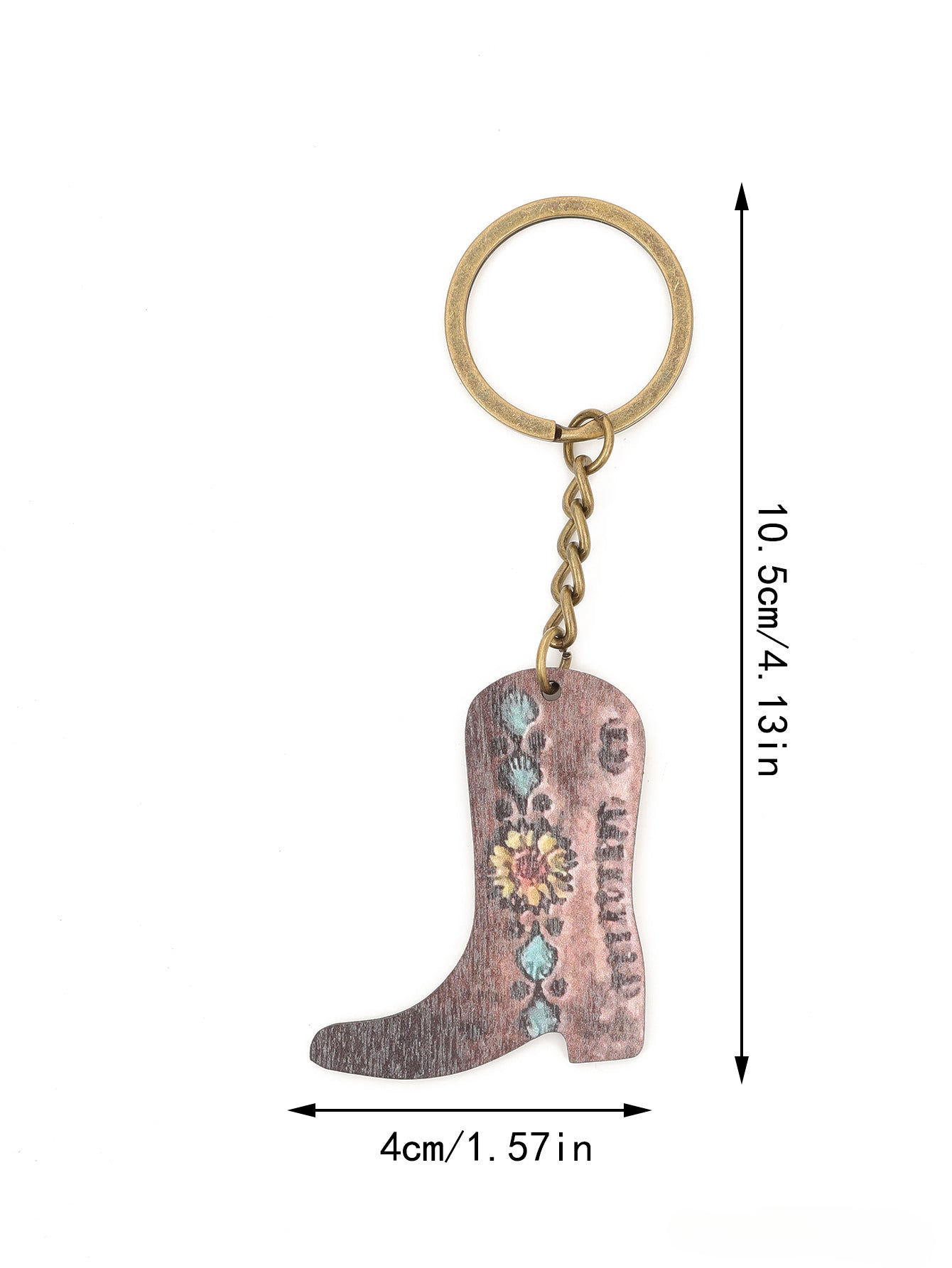 Wholesale of Zinc Alloy Keychains for Western Style Boots