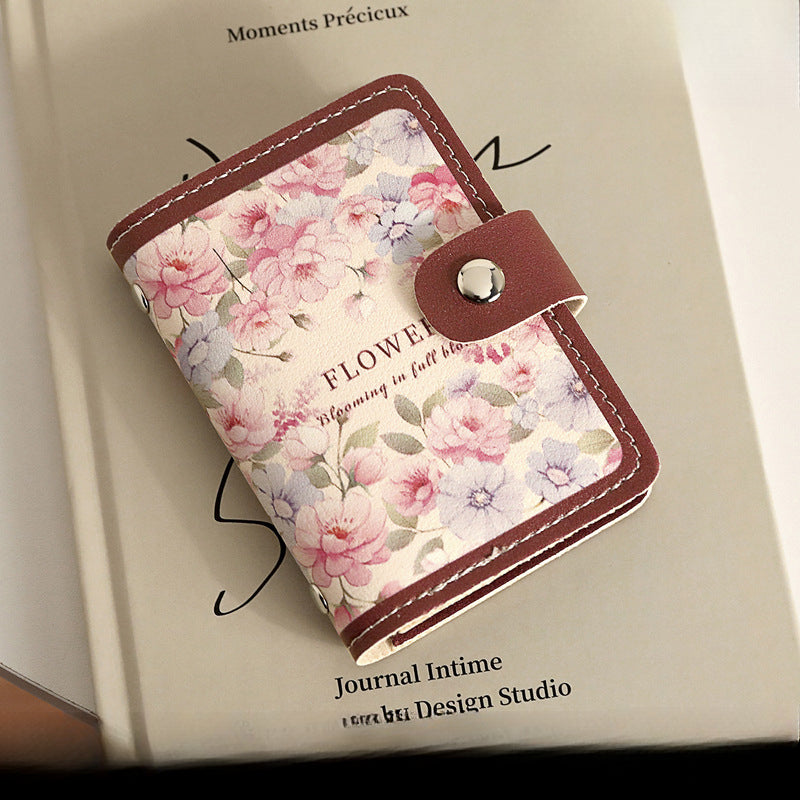 Wholesale Floral Oil Painting Retro Style Multi-card Card Card Holder