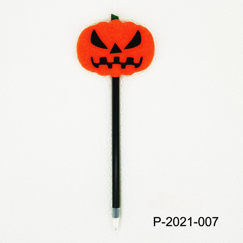 Wholesale Halloween Pumpkin Felt Cloth Ballpoint Pen