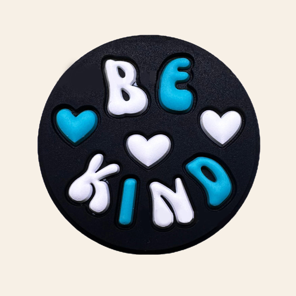 Wholesale 10pcs Creative Colorful Floral Letter Design DIY Beads