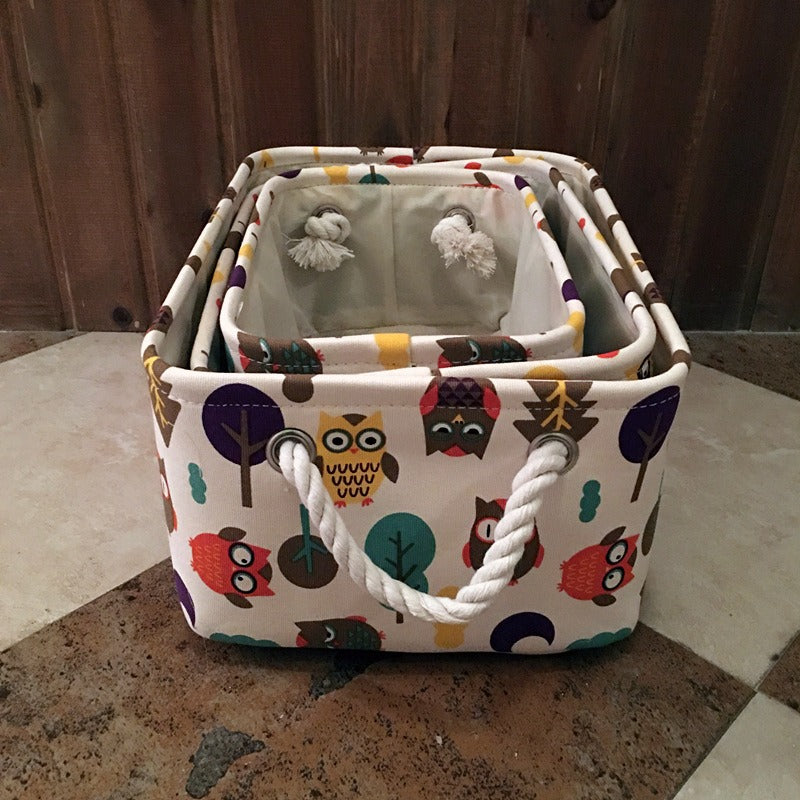 Wholesale Cotton and Linen Owl Storage Box