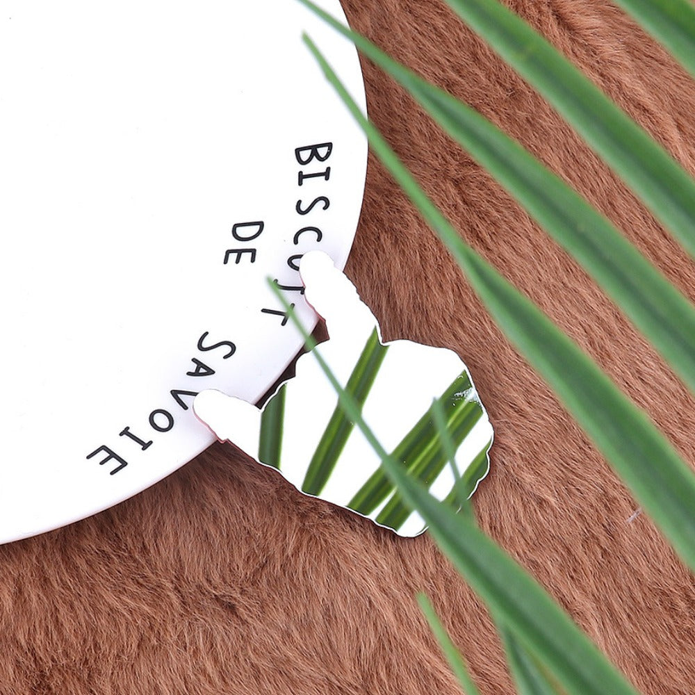 Wholesale 10pcs Pink Double Mirror Skull Organ Badge Jewelry Pin Girl Cute DIY Patch