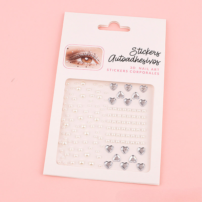 Wholesale Acrylic Rainbow Eye Makeup Gemstone Stickers