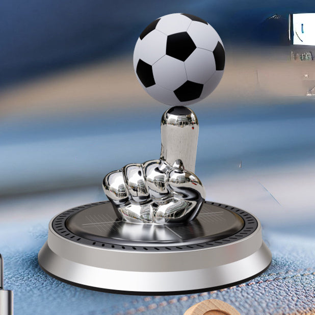 Wholesale Zinc Alloy Solar Suspended Rotating Football Metal Aromatherapy Ornaments