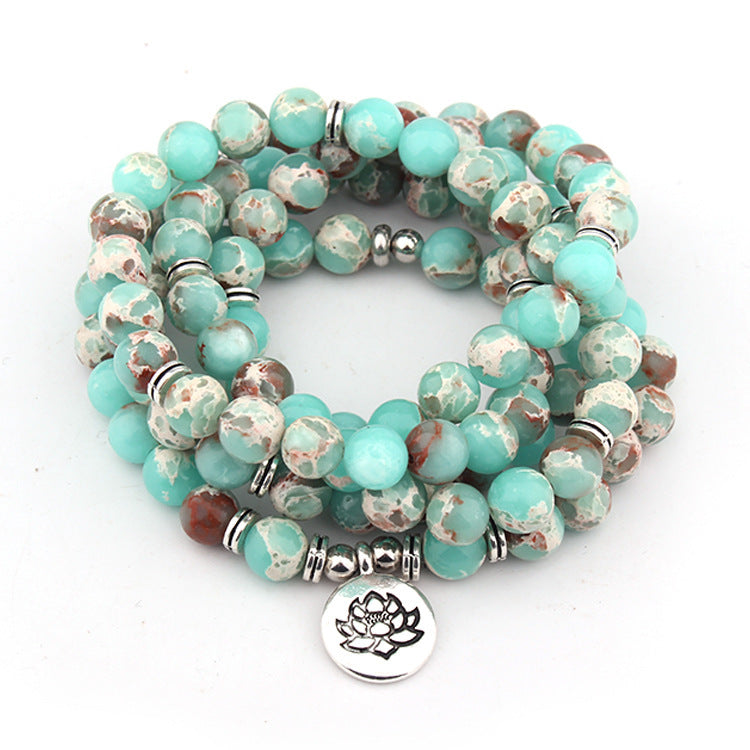 Wholesale 3PCS Emperor Stone Lotus Bracelet