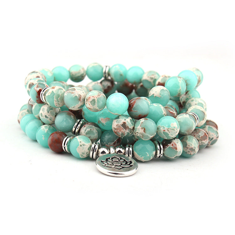 Wholesale 3PCS Emperor Stone Lotus Bracelet