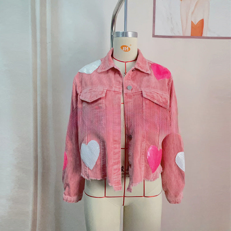 Wholesale Mardi Gras Women's Corduroy Tops