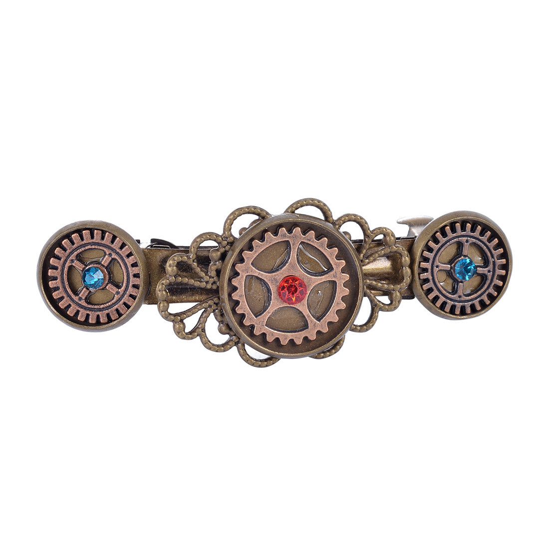 Wholesale Steampunk Gear Alloy Spring Clip Hairpin