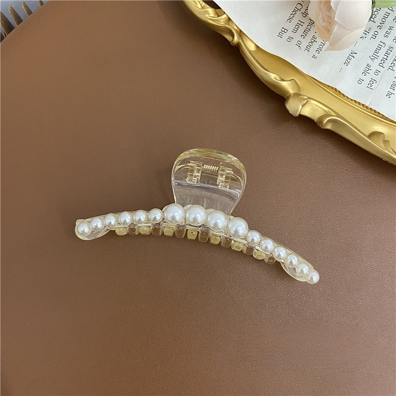 Wholesale Large Pearl Plastic Grab Clips