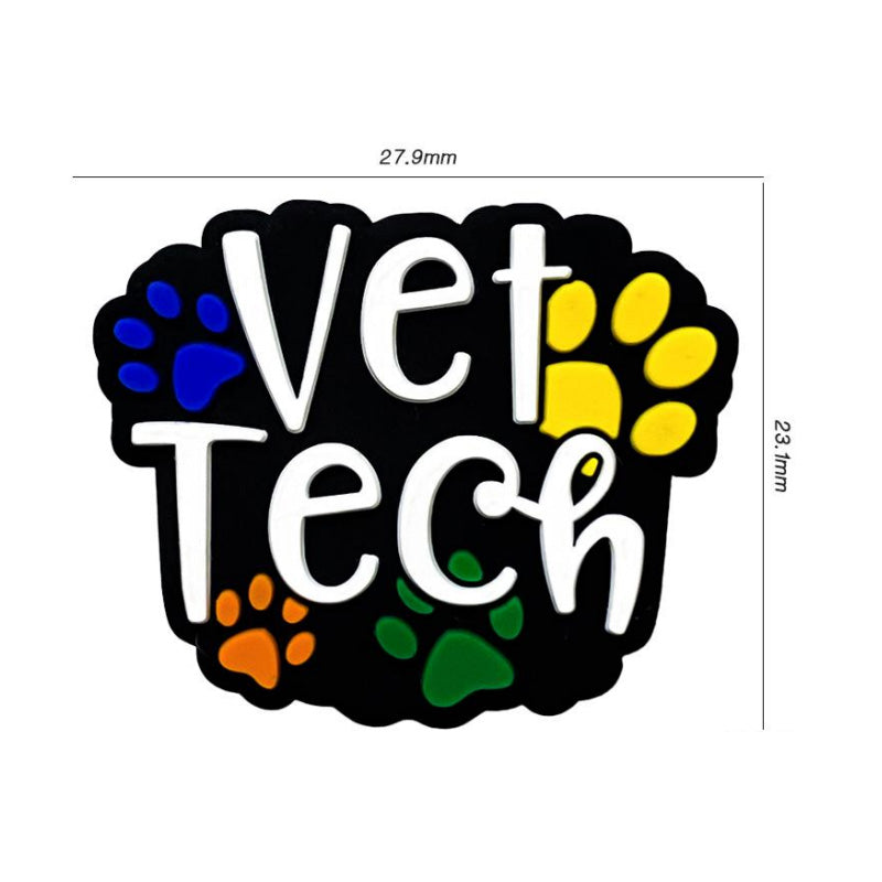 Wholesale 10PCS Letter Paw Print Silicone Beads