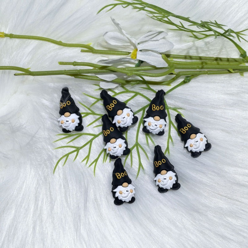 Wholesale 3D dwarf silicone cartoon beads 10pcs/pack