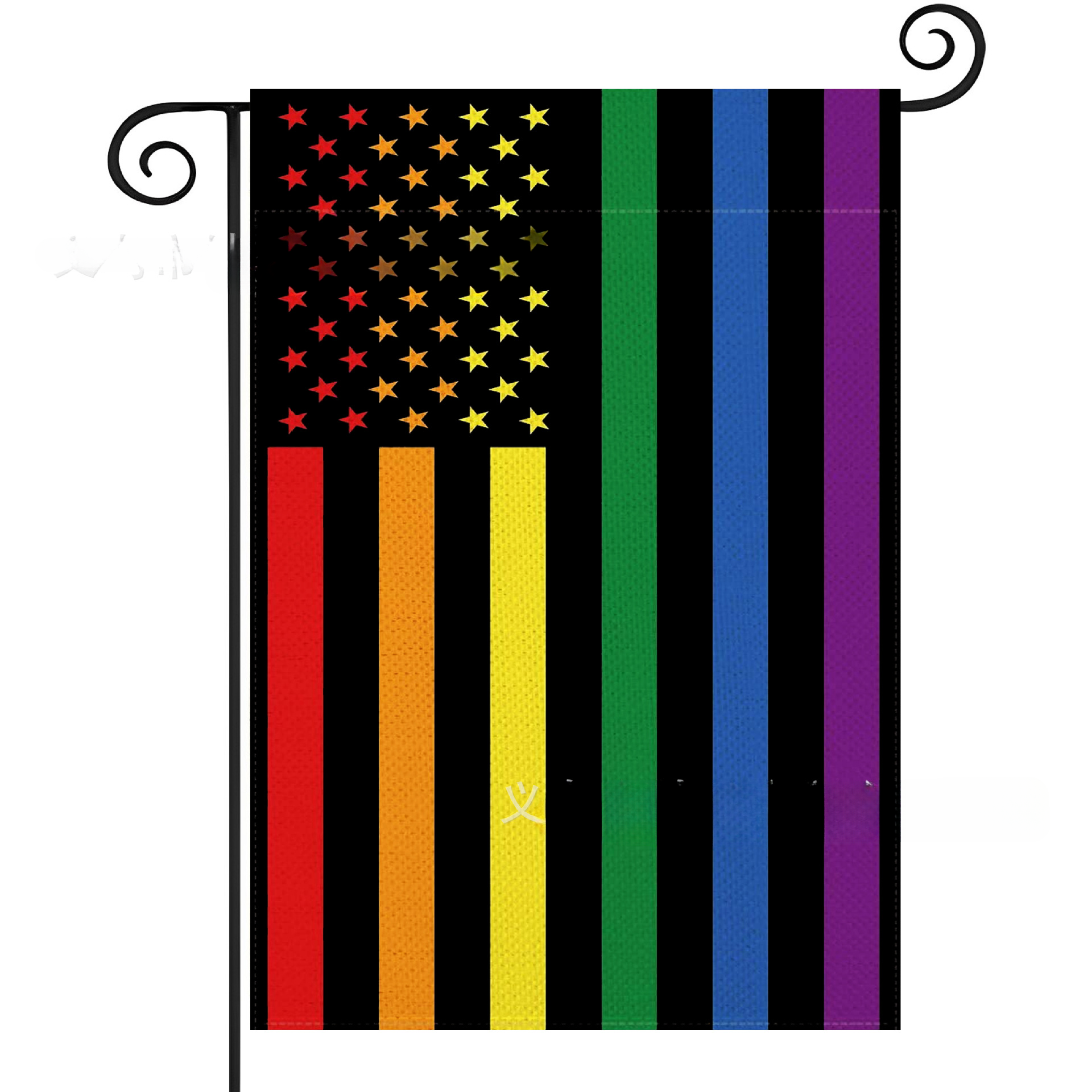 Wholesale Linen LGBT Rainbow Garden Flag