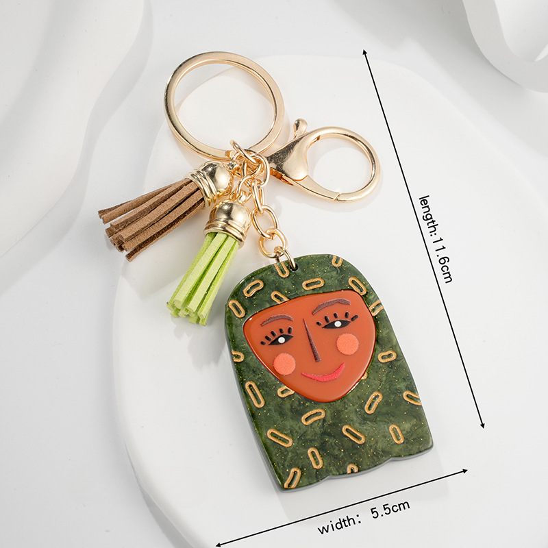 Llavero de metal de tasel de moda de moda al por mayor