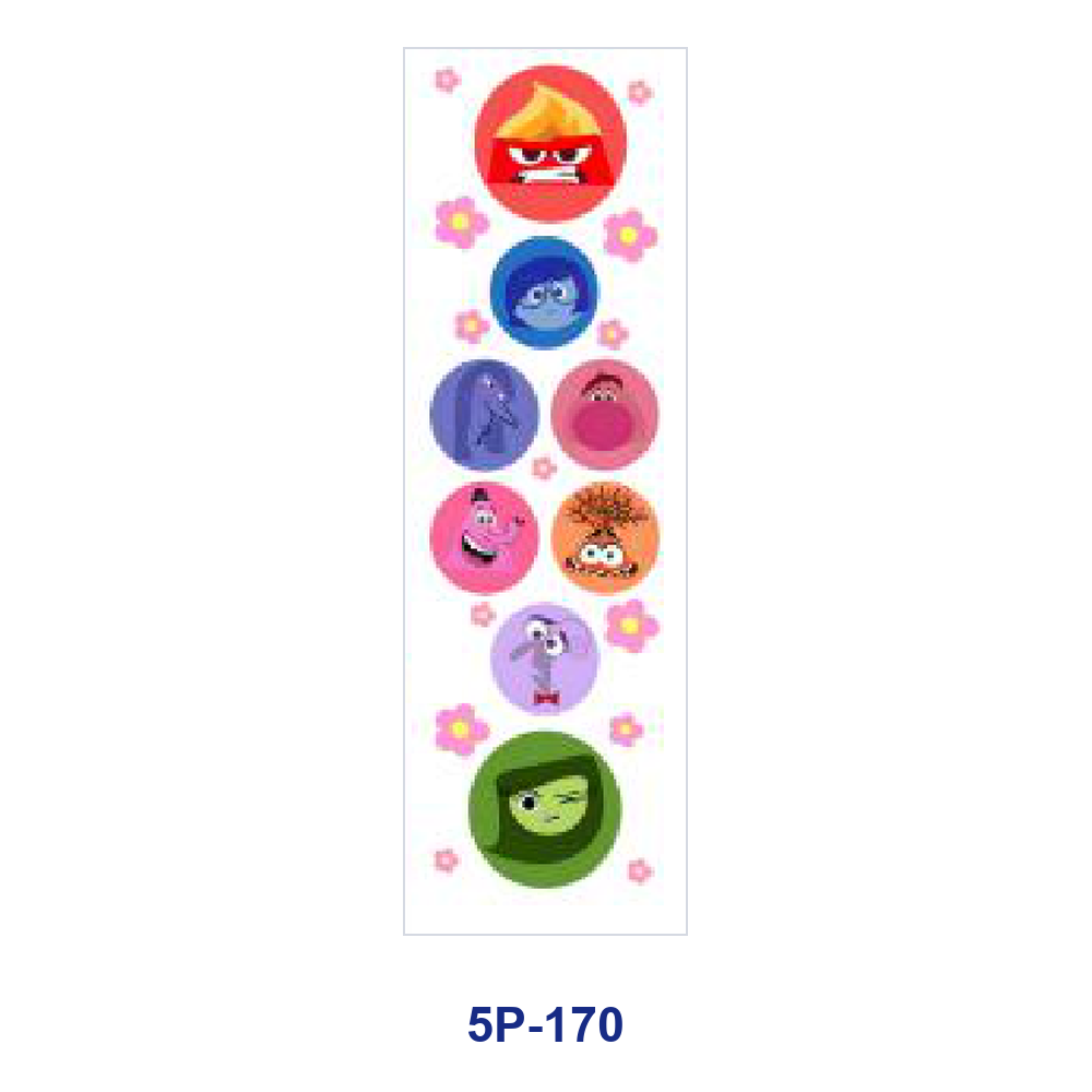 Wholesale 2/ 8/ 16pcs Cute Colorful Cartoon Element Print Pen and Bookmark Stickers UV DTF Wraps OLY Exclusive