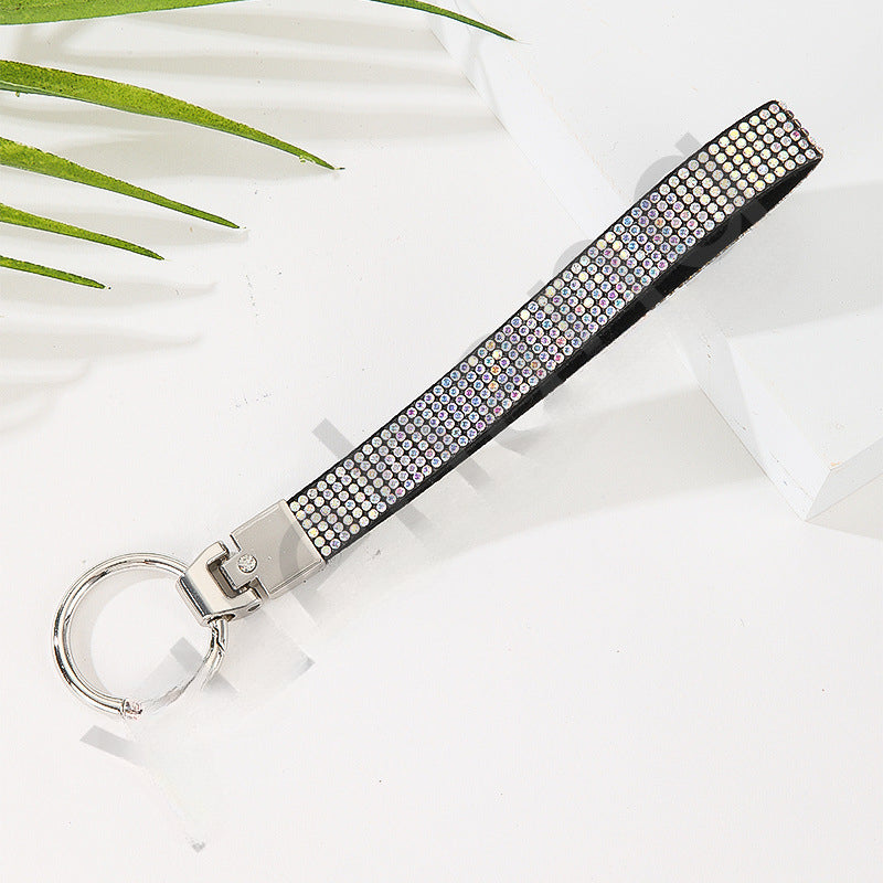 Wholesale Rhinestone Multicolor Wristband Keychain