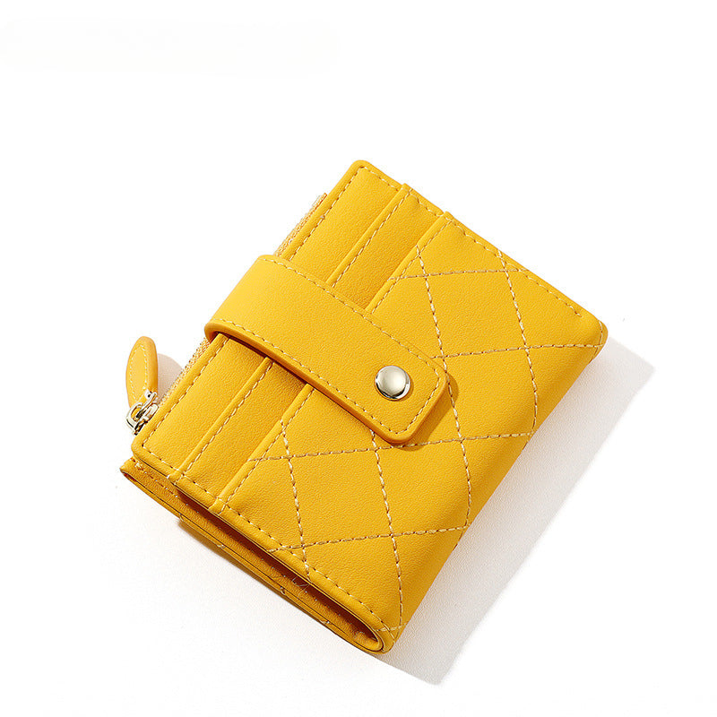 Wholesale New Creative Zipper Multi-card Slot Short Women's PU Coin Purse