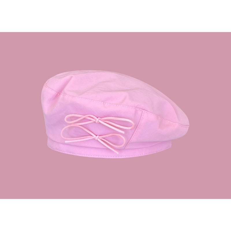 Wholesale Hot Girl Pink American Retro Cowboy Forward Cap Beret Peaked Cap