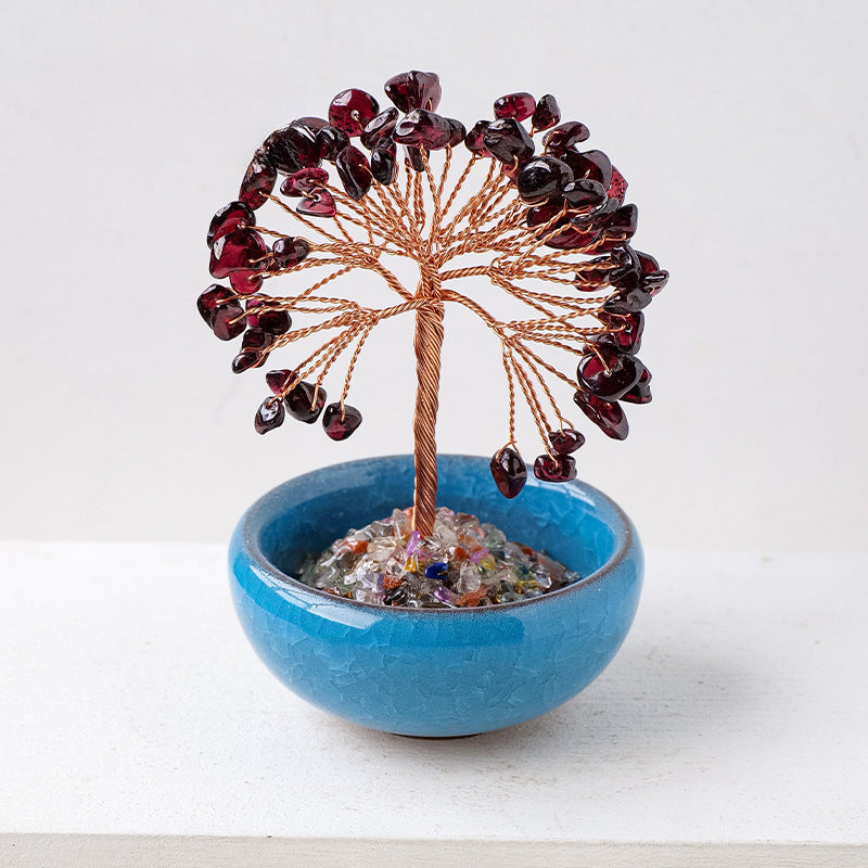 Wholesale of Natural Crystal Tree Ornaments