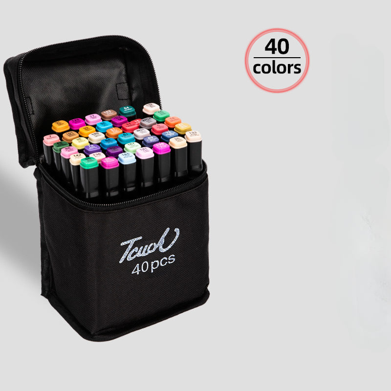 Wholesale Double-ended Oily Plastic Marker Pen Set