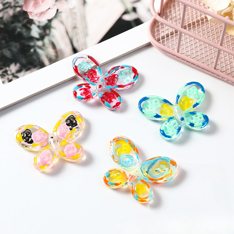 Wholesale 50PCS Butterfly DIY Pearl Beads