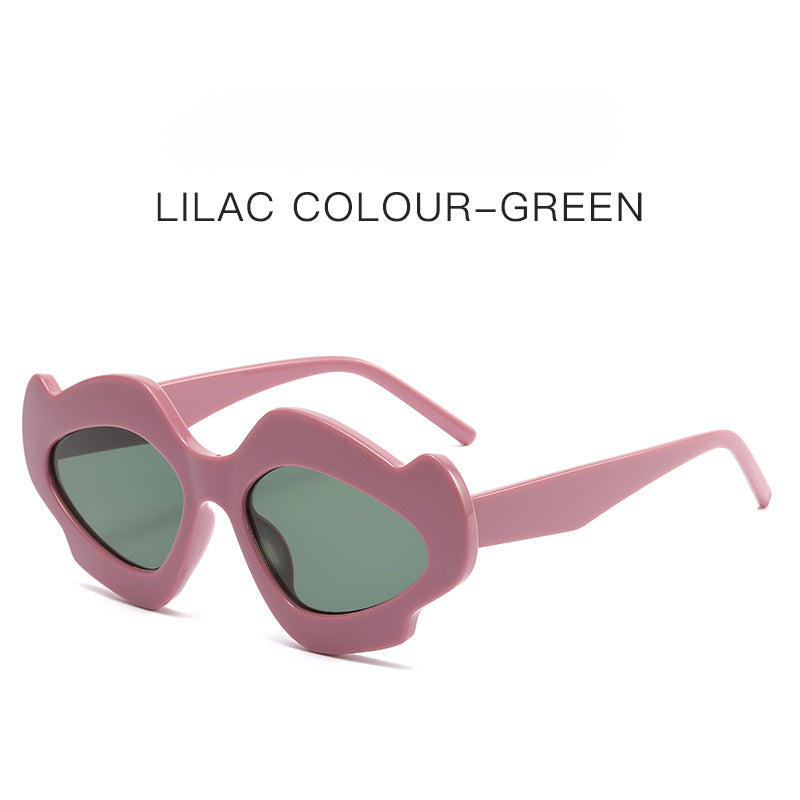 Wholesale New Flower Irregular PC Sunglasses