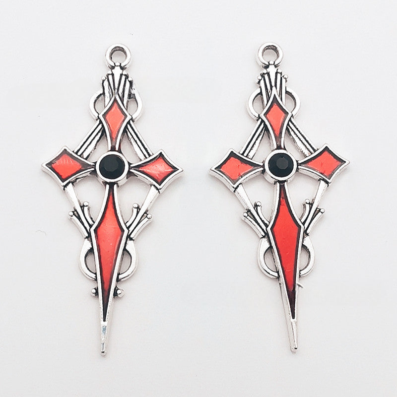 Wholesale 30PCS New Cross Sword DIY Zinc Alloy Pendant
