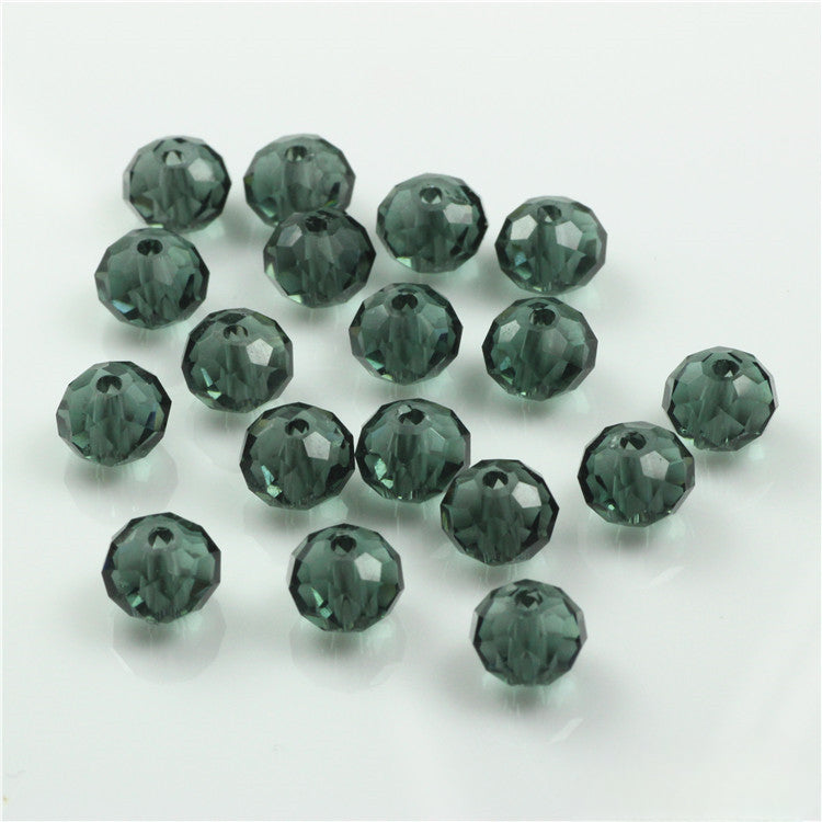 Wholesale 6-12MM Flat Beads Glass Wheel Crystal Beads Lanyard