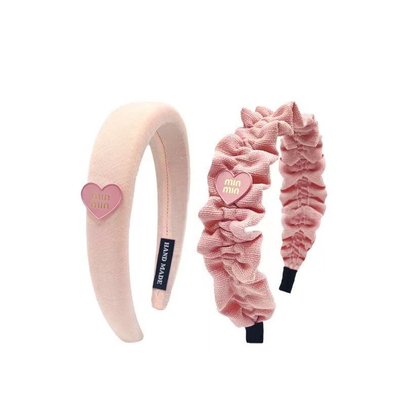 Wholesale High Skull Top Pleated Fabric Hair Bands