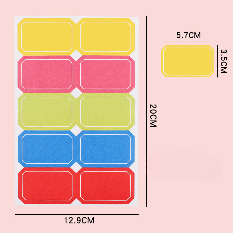 Wholesale Self-adhesive Letter Color Blank Loose Leaf Replacement Core Inner Page Ballpoint Pen Index Convenience Stickers